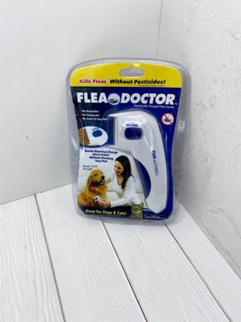 Електричний гребінець для тварин Flea Doctor з функцією знищення бліх / ART-0410 (120шт) R_5073 фото