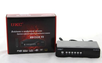 Тюнер DVB-T2 2558 METAL з підтримкою wi-fi адаптера (з екраном) k_5948 фото